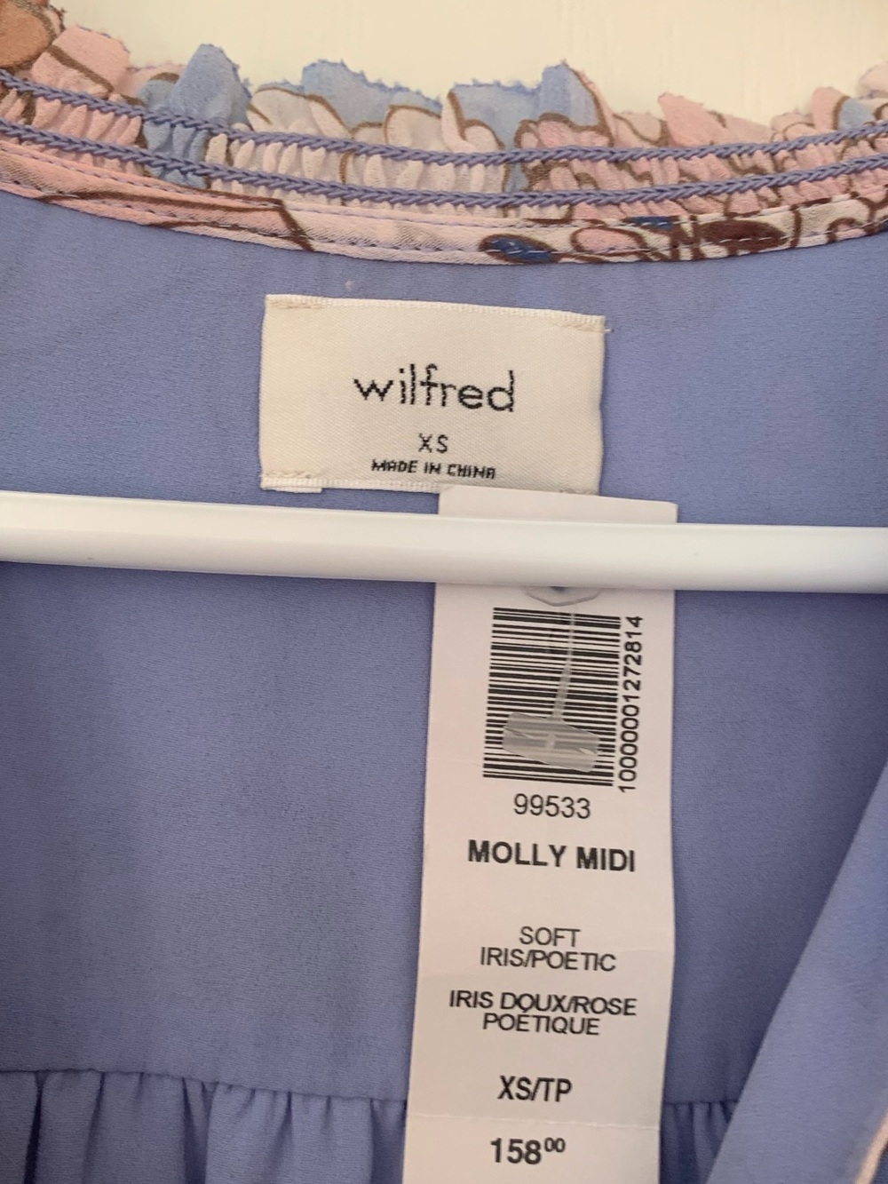 NWT Wilfred Molly Midi Dress